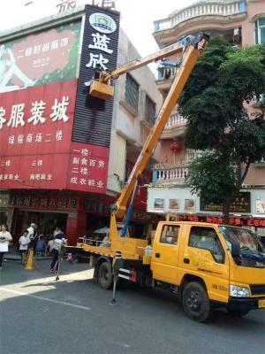 戶(hù)外廣告安裝廣東東莞高空吊籃車(chē)出租公司